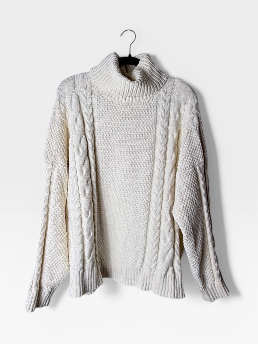 Madewell‎ Cable Knit Turtleneck Sweater Plus Size 2X (K)